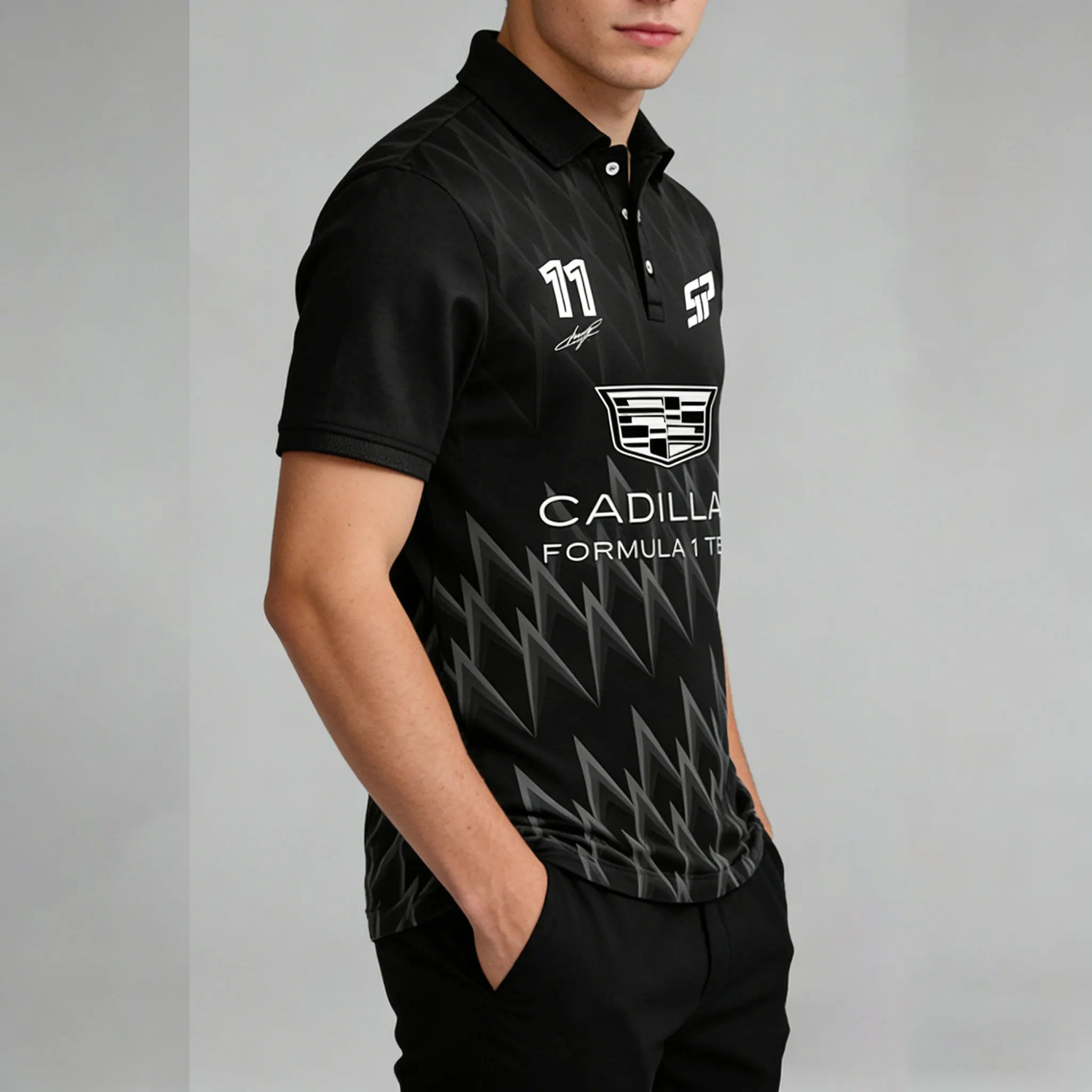 Cadillac Racing Team's New 2026 Fashionable Street Sports POLO Shirt Outdoor Extreme Sports Fast Drying Breathable Short Sleeve