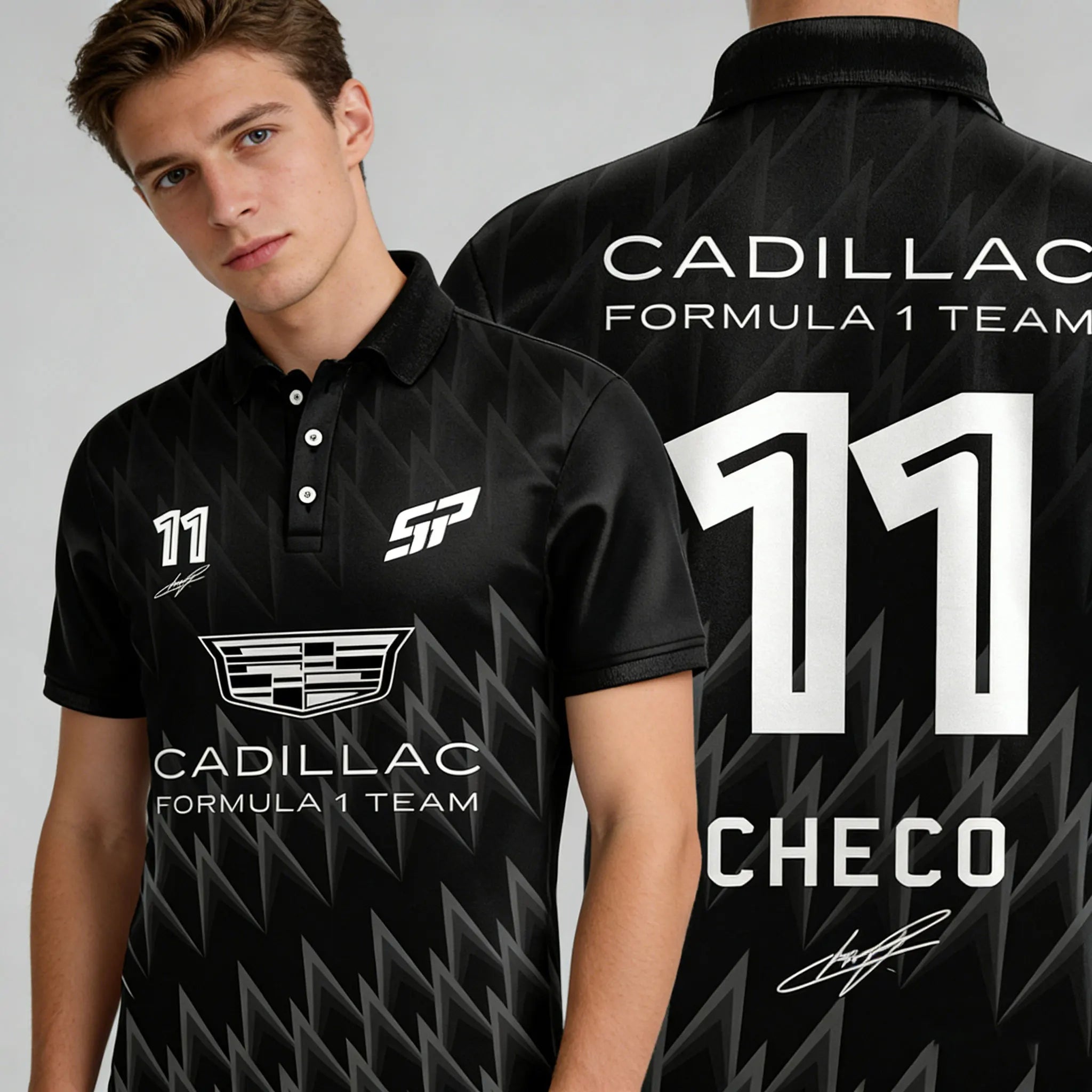Cadillac Racing Team's New 2026 Fashionable Street Sports POLO Shirt Outdoor Extreme Sports Fast Drying Breathable Short Sleeve