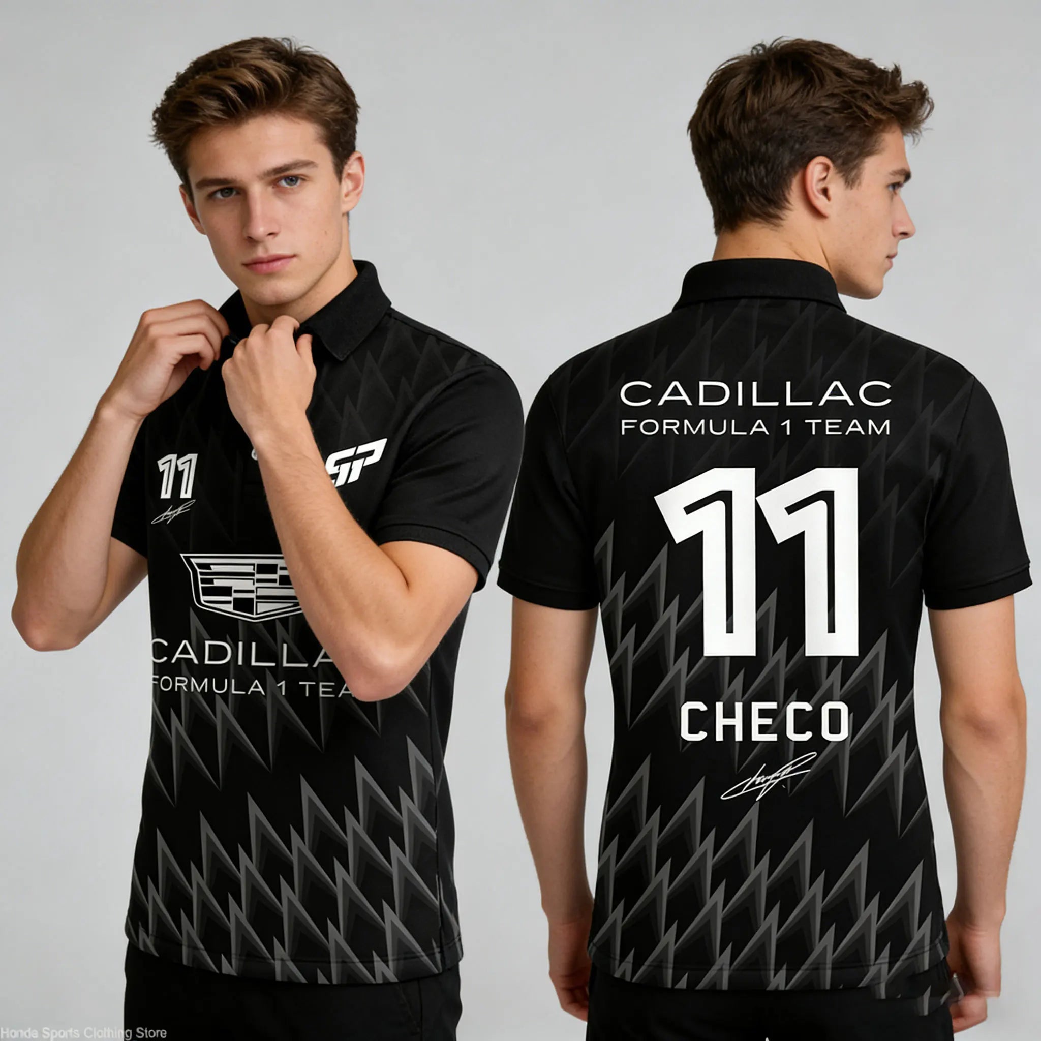 Cadillac Racing Team's New 2026 Fashionable Street Sports POLO Shirt Outdoor Extreme Sports Fast Drying Breathable Short Sleeve